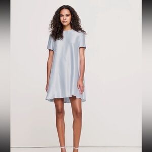 Banana Republic Aurelia Satin Trapeze Mini Dress Size Small